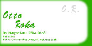otto roka business card