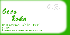 otto roka business card